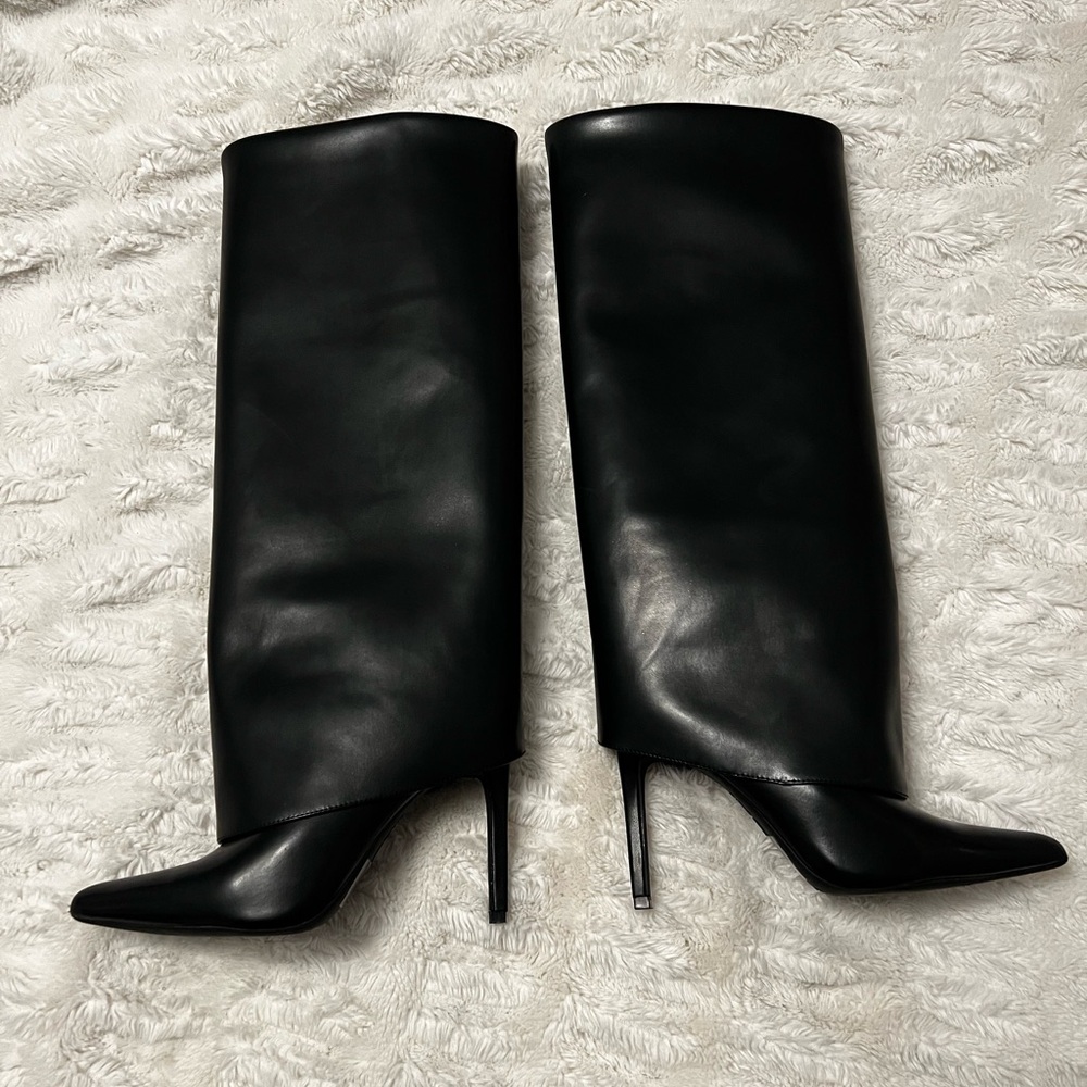 I.N.C. Skylar Fold Over Cuffed Knee High Boots